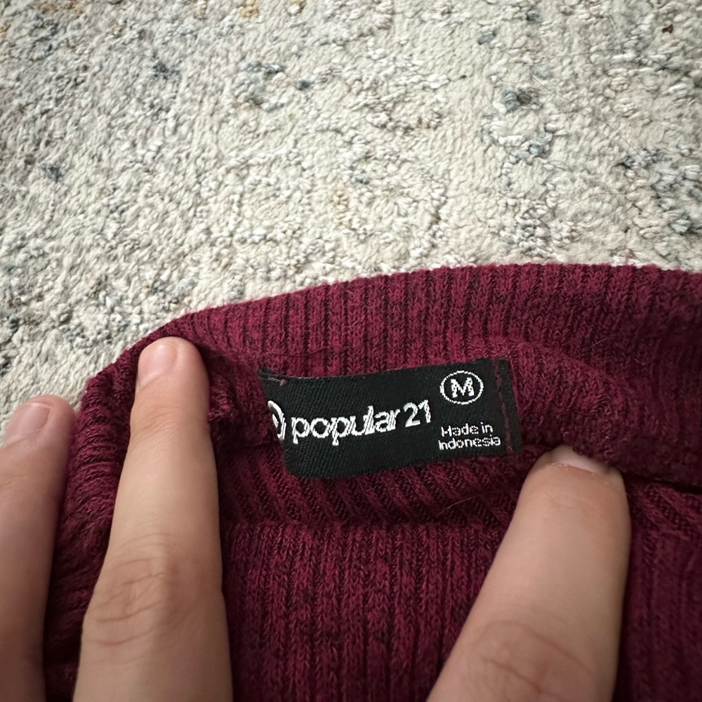 Red soft slim fit dress